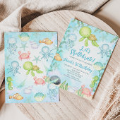 Boy's Shellebrate Zee Schildpad Onder Zee Verjaard Kaart