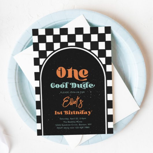 Boy's Skateboarden Uitnodiging Verjaardag