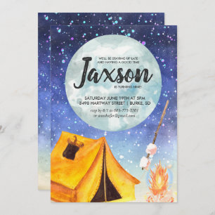 Boys Sleepover Party Invitation Kaart