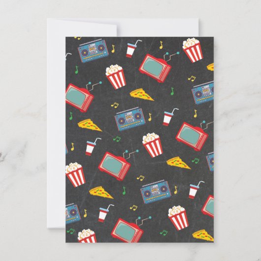 Boys Sleepover Slumber verjaardagsfeestje Kaart (Achterkant)