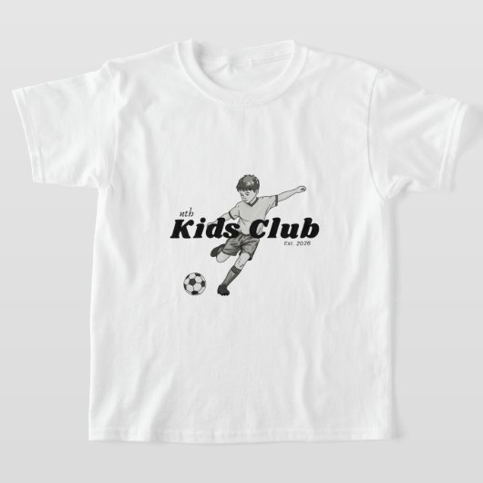 boys soccer kids club t-shirt (Laagn)