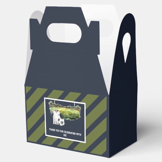 Boys Soccer Sport Kinderen van Birthday Bedankdoosjes (Geopend)