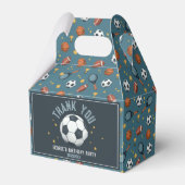 Boys Soccer Sport Kinderen van Birthday Bedankdoosjes (Voorkant Zijde)