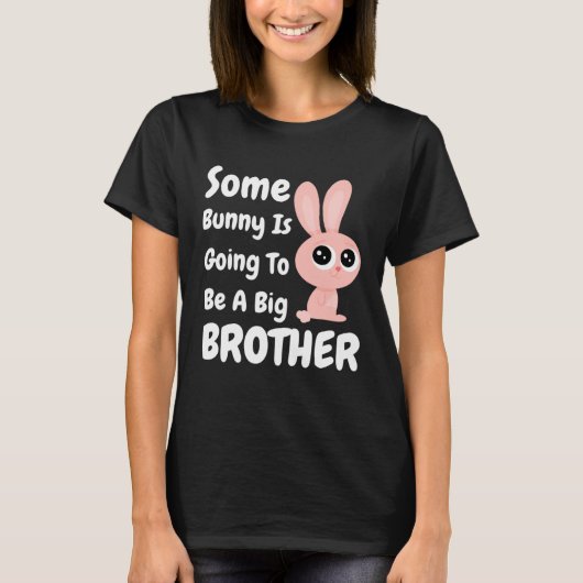 Boys Some Bunny Is Going To Be A Big Brother Easte T-shirt (Voorkant)