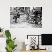 Boys Speling Marbles, Woodbine, Iowa, 1940 Poster (Thuiskantoor)