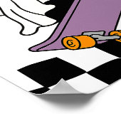 Boy's Spooky Halloween Verjaardag Welkom Teken Poster (Hoek)