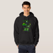 Boys St Patricks Day Crane Truck Construction Todd Hoodie (Voorkant volledig)