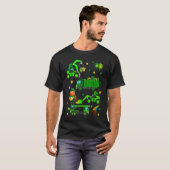 Boys St Patricks Day Crane Truck Construction Todd T-shirt (Voorkant volledig)