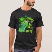 Boys St Patricks Day Dinosaur Dino Saurus Irish Sh T-shirt (Voorkant)