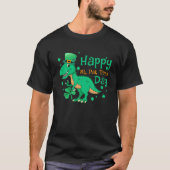 Boys St Patricks Day Dinosaur Dino Saurus Irish Sh T-shirt (Voorkant)