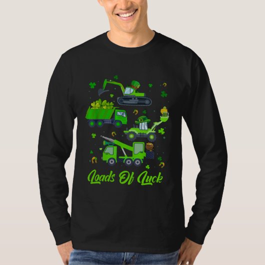 Boys St Patricks Day  Truck Loads Of Luck Buffalo  T-shirt (Voorkant)
