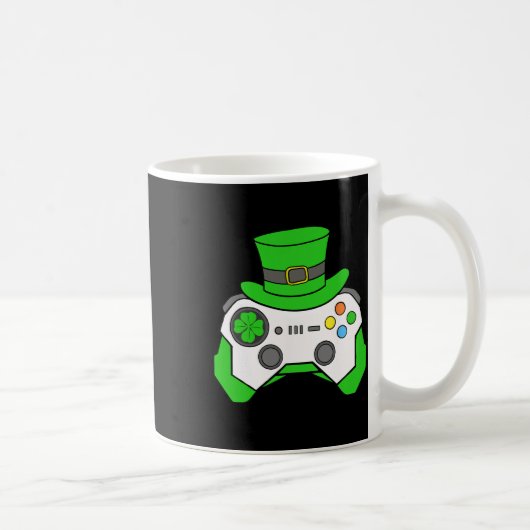 Boys St Patricks Day Video Game Controller Mens Ir Koffiemok (Rechts)