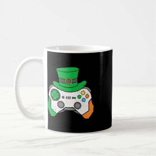 Boys St Patricks Day Video Game Controller Mens Ir Koffiemok (Links)