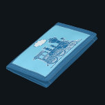 Boys stoomtreinmotor jouw naam blauwe wal drievoud portemonnee<br><div class="desc">Moedig het redden aan met deze kinder jongens blauwe stoomtreinportemonnee,  personaliseer je met je jongens korte naam of bijnaam op het bord van de treinketel. Op dit moment leest Danny. Eenvoudig ontworpen door Sarah Trett.</div>