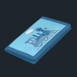 Boys stoomtreinmotor jouw naam blauwe wal drievoud portemonnee<br><div class="desc">Moedig het redden aan met deze kinder jongens blauwe stoomtreinportemonnee,  personaliseer je met je jongens korte naam of bijnaam op het bord van de treinketel. Op dit moment leest Danny. Eenvoudig ontworpen door Sarah Trett.</div>