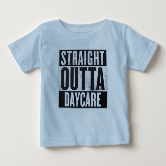 Boy's Straight Outta Daycare Funny T-shirt (Voorkant)