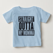 Boy's Straight Outta My Momma Funny Kind T-shirt (Voorkant)