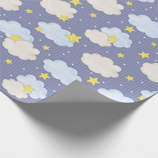 Boys Striped Sky Cadeaupapier (Hoek)