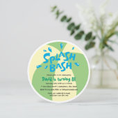 Boys Summer Splash Pool Birthday Kaart (Staand voorkant)