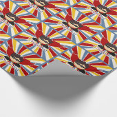 Boy's Super Kind Comic Book Thema Cadeaupapier (Hoek)