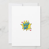 Boys Superhero Baby shower Invitation Kaart (Achterkant)