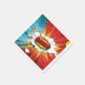 Boys Superhero Birthday Party Napkin Servet (Hoek)