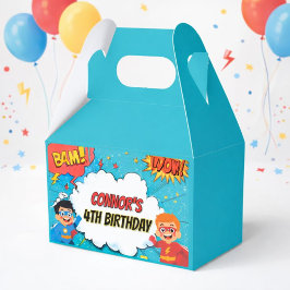 Boys Superhero Verjaardagsfeest Verpakkingsdoos Bedankdoosjes