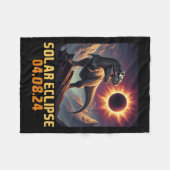 Boys T Rex Dinosaurus Astronaut Totale Zonsverduis Fleece Deken (Voorkant (Horizontaal))