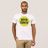 Boys Tennis Coach Gift T-shirt (Voorkant volledig)