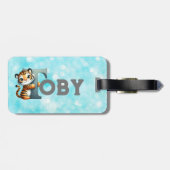 Boys Tiger Bagagelabel (Achterkant horizontaal)