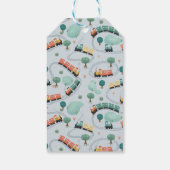 Boys Train Dank u Baby shower schattige gunst Cadeaulabel (Achterkant)