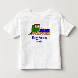 Boy's Train Wedding met de naam van de ringdrager Kinder Shirts