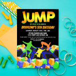 Boys Trampoline Park Party Invitation Kaart<br><div class="desc">Deze Boys Trampoline Park Party nodigt gasten uit voor een springfeest!</div>