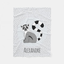 Boys Trendy Cute Oerwoud Lemur & Name Kinder