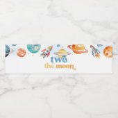 Boy's Two De Maan Waterflesetiketten Waterfles Etiket (Enkel label)