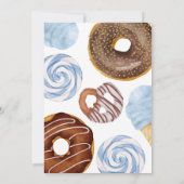 Boy's Two Sweet 2nd Verjaardag Uitnodiging (Achterkant)