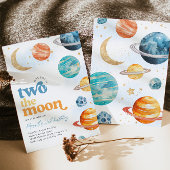 Boy's Two the Moon Party uitnodiging