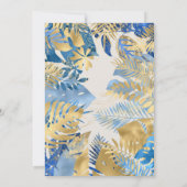 Boys Two Wild 2e verjaardag Blue Ecru Safari Kaart (Achterkant)