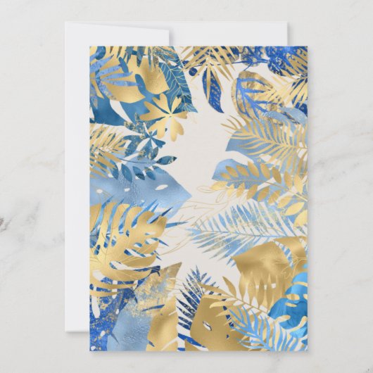 Boys Two Wild 2e verjaardag Blue Ecru Safari Kaart (Achterkant)