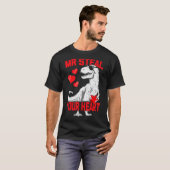 Boys Valentijn Steal Your Heart Trex Dino Tod T-shirt (Voorkant volledig)