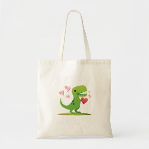 Boys Valentijnsdag Kinder Dinosaur T rex Lover I S Tote Bag