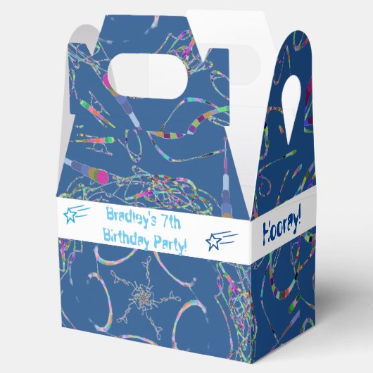 Boy's Verjaardag Gift Boxes Bedankdoosjes (Geopend)