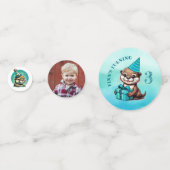 Boy's Verjaardagsfeestje Otter Thema gepersonalise Confetti (Achterkanten)