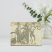 Boys Vist de groene rivier Briefkaart (Staand voorkant)