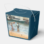Boys Wading (1873) door Winslow Homer Bedankdoosjes (Achterkant)