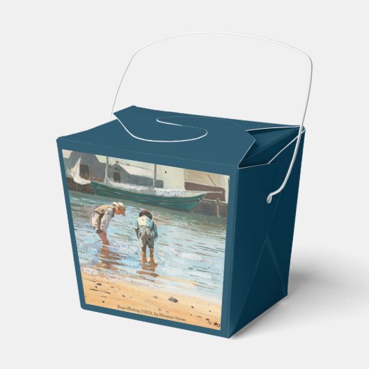 Boys Wading (1873) door Winslow Homer Bedankdoosjes (Voorkant Zijde)