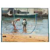 Boys Wading (1873) door Winslow Homer Groot Cadeauzakje (Achterkant)
