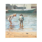 Boys Wading (1873) door Winslow Homer Notitieblok (Voorkant)
