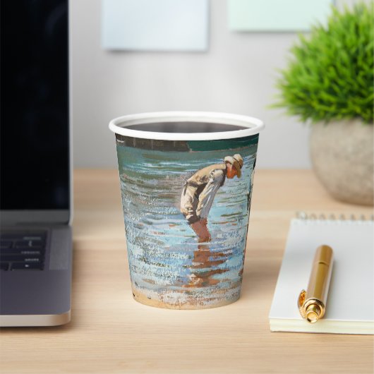 Boys Wading (1873) door Winslow Homer Papieren Bekers (Insitu)