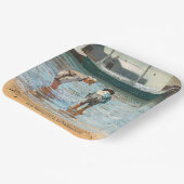 Boys Wading (1873) door Winslow Homer Papieren Bordje (Gebogen)